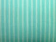 St Ives Turquoise / White 100% Cotton Woven Ticking Curtain / Upholstery Fabric